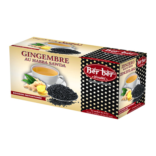 Gingembre goût Nigelle| Boisson instantanée BERBER